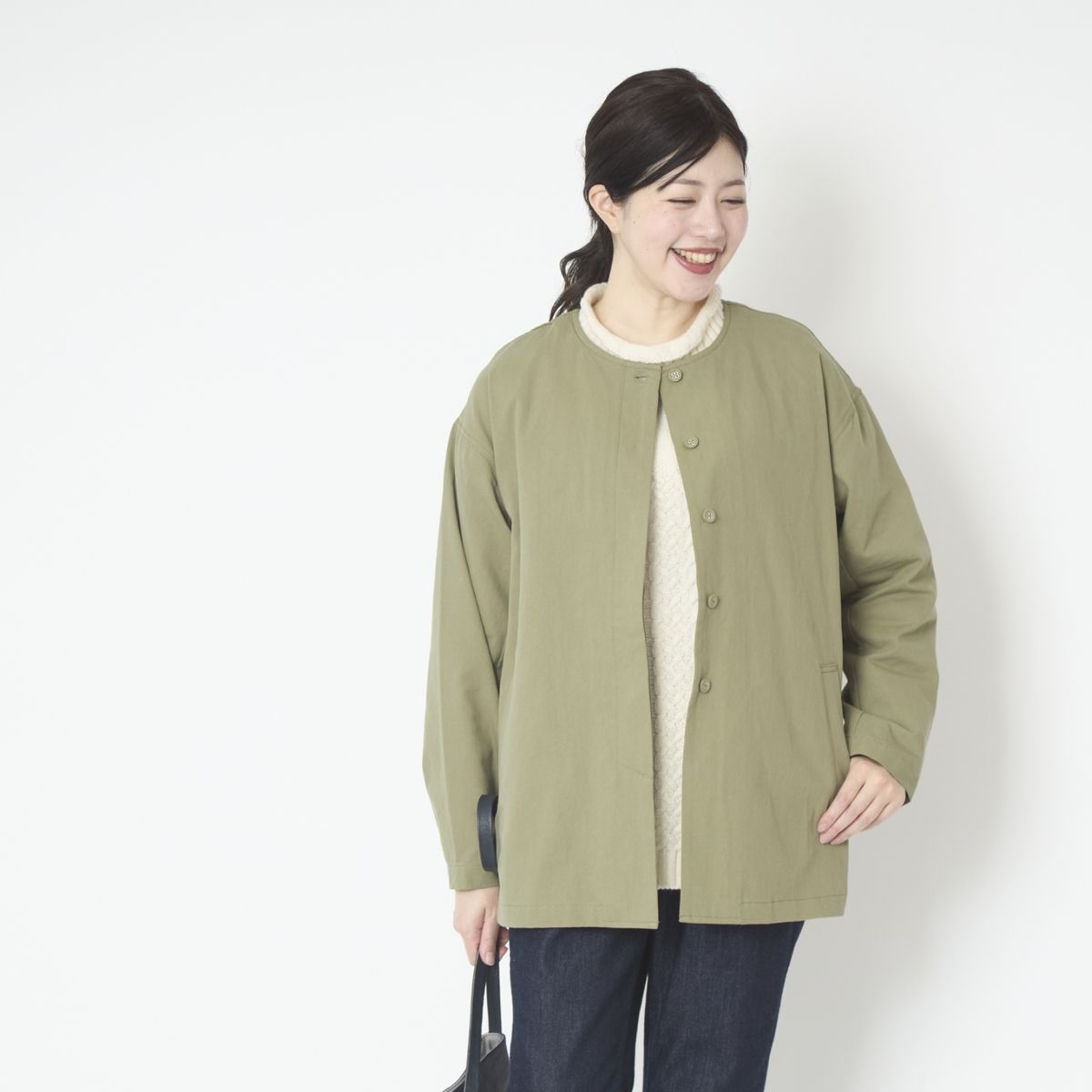 TUTIE./コットンツイル中綿ライナー付きジャケット